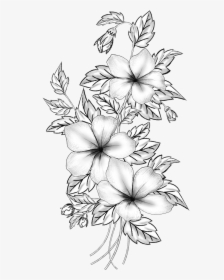 Floral Design Cut Flowers Drawing Branch /m/02csf - Pencil Drawing Images Flowers, HD Png Download, Free Download