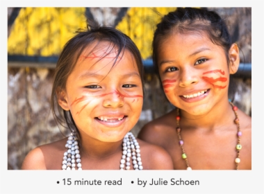 Anti Columbus Day, Pro Indigenous People’s Day"     - Amazon Tribes Young Girls, HD Png Download, Free Download