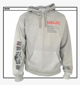 Melee Grey Hoodie, HD Png Download, Free Download