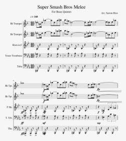 Super Smash Bros Melee Sheet Music Composed By Arr - Hey Ya Drum Sheet Music, HD Png Download, Free Download