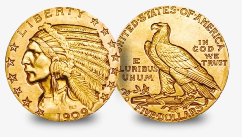 Indian Head Gold Dollar Coin 1910 Indian Head Gold, HD Png Download, Free Download