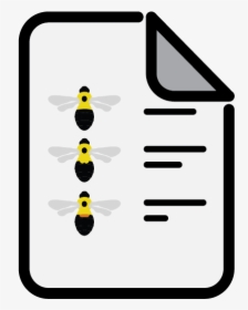Icon Of Bumble Bee Guide On Paper, HD Png Download, Free Download