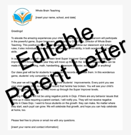 Parent Letter - Super Improver Wall Parent Letter, HD Png Download, Free Download