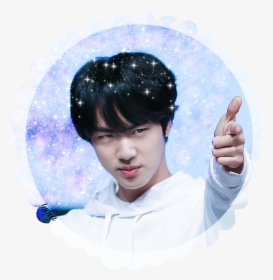 Sticker Seokjin Jin Png Snow App Bts Jin - Jin Cute Face, Transparent Png, Free Download