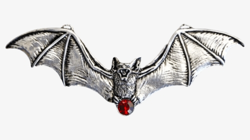 Flying Jeweled Vampire Bat Necklace - Bat, HD Png Download, Free Download