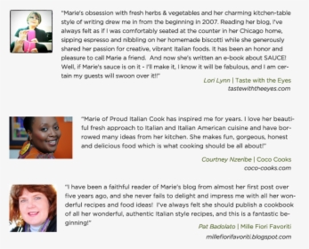 Italian Sauces My Way Testimonials - Child, HD Png Download, Free Download