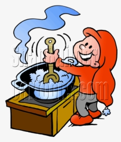 Christmas Elf Cooking - Cooking Rice Clipart, HD Png Download, Free Download