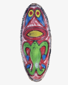 Tiki Mask Hawaiian Art Sculpture On Chairish - Carving, HD Png Download, Free Download