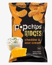 Transparent Cheez It Png - Popchips Sour Cream And Cheddar, Png Download, Free Download