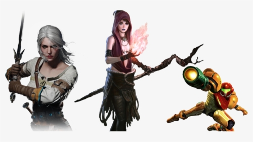 5 Most Badass Women In Video Games Part - Witcher 3 Png, Transparent Png, Free Download