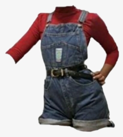 Transparent Overalls Clipart - Overall Shorts With Belt, HD Png Download, Free Download