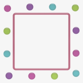 Funny Polka Dots - Png Clipart Purple Star Round Frame Transparent, Png Download, Free Download