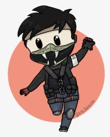 Echo Drawing Person - Rainbow 6 Siege Cartoon, HD Png Download, Free Download