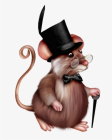 Transparent Ringmaster Png - Rat With A Hat Clipart, Png Download, Free Download