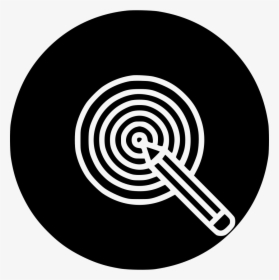 Pencil Dart Board Idea Goal Target Bullseye - Pencil In Target Png, Transparent Png, Free Download