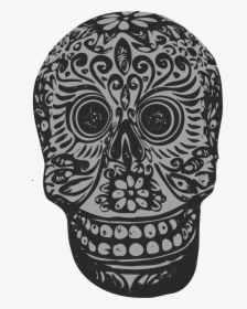 Tatoo Skull Clip Arts - Mexican Drawing Of Skull, HD Png Download, Free Download