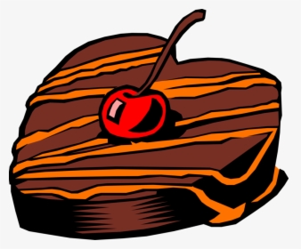 Vector Illustration Of Heart-shaped Chocolate Cake - Pumpkin, HD Png Download, Free Download