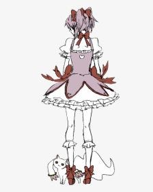 Madoka Magica Kyubey With Madoka, HD Png Download, Free Download