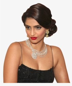 Png Images Pngpix Sonam - Side Bun Hairstyle For Indian Wedding, Transparent Png, Free Download