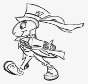 Jiminy Cricket Cool Drawing Coloring Pages - Cartoon, HD Png Download, Free Download