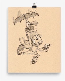 Jiminy Cricket Art Print - Sketch, HD Png Download, Free Download