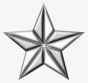 3d Silver Star Png Clipart , Png Download - 3d Star White Png, Transparent Png, Free Download
