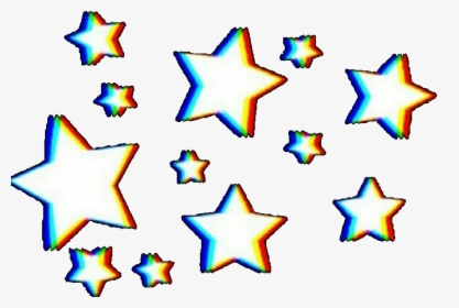 #glitch #stars #3d - Glitch Drawn Stars Transparent Background, HD Png Download, Free Download