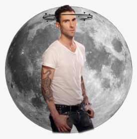 #adam Levine - Full Transparent Background Moon Clipart, HD Png Download, Free Download
