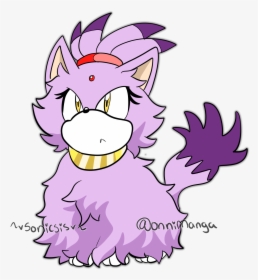 Blaze The Cat Fluffy, HD Png Download, Free Download