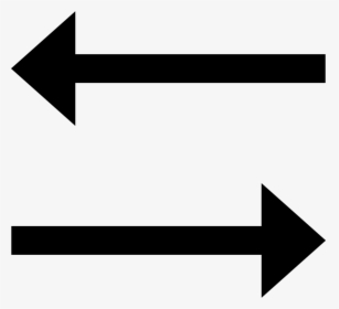 Two Opposite Horizontal Straight Arrows Comments, HD Png Download, Free Download