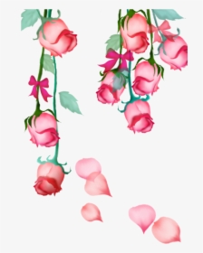 #mq #pink #rose #roses #hanging #bow #flowers #flower, HD Png Download, Free Download