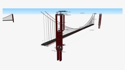 Suspension Bridge Png -golden Gate Bridge Assembly,, Transparent Png, Free Download
