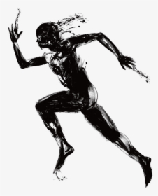 Athlete Drawing Running Man, HD Png Download, Free Download