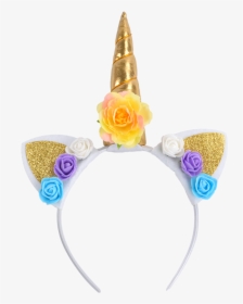 1pcs Diy Kids Unicorn Headband Glitter Hairband Rainbow, HD Png Download, Free Download