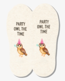 Women"s Party Owl The Time No Show Socks"  Class="slick, HD Png Download, Free Download