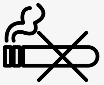 No Smoking Outline Sign, HD Png Download, Free Download