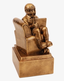 Armchair Fantasy Football Man With Computer-side, HD Png Download, Free Download