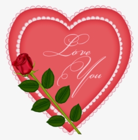 Heart With Rose Clipart M=1375308000, HD Png Download, Free Download