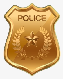 Golden Police Badge Sticker, HD Png Download, Free Download