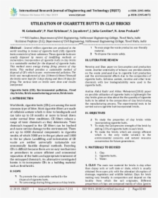 Cigarette Butt Png, Transparent Png, Free Download