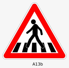Sign Pedestrian Vector Traffic Zebra Graphics Crossing, HD Png Download, Free Download