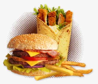 Transparent Burger And Fries Png, Png Download, Free Download