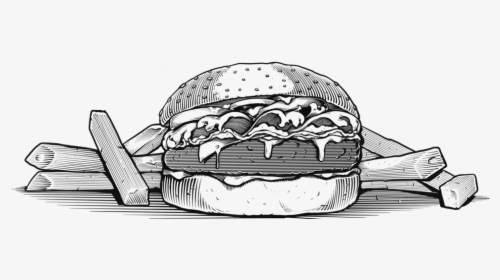 Transparent Burger And Fries Png, Png Download, Free Download