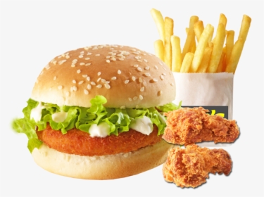Burger And Fries Png, Transparent Png, Free Download