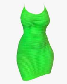 #dress #dresses #green #neon #neongreen #cute #aesthetic, HD Png Download, Free Download