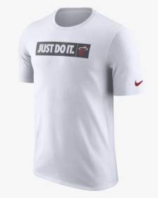 Nike Miami Heat Youth Just Do It White Tee, HD Png Download, Free Download