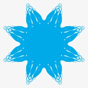 Blue Snowflake Png, Transparent Png, Free Download