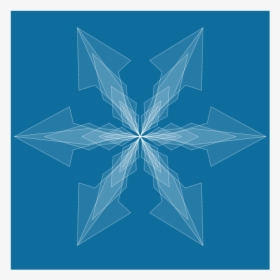 Blue Snowflake Png, Transparent Png, Free Download