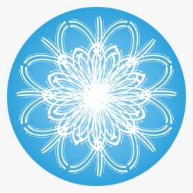 Blue Snowflake Png, Transparent Png, Free Download