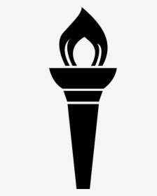 Torch With Fire Flame On Top Of The Tool, HD Png Download, Free Download